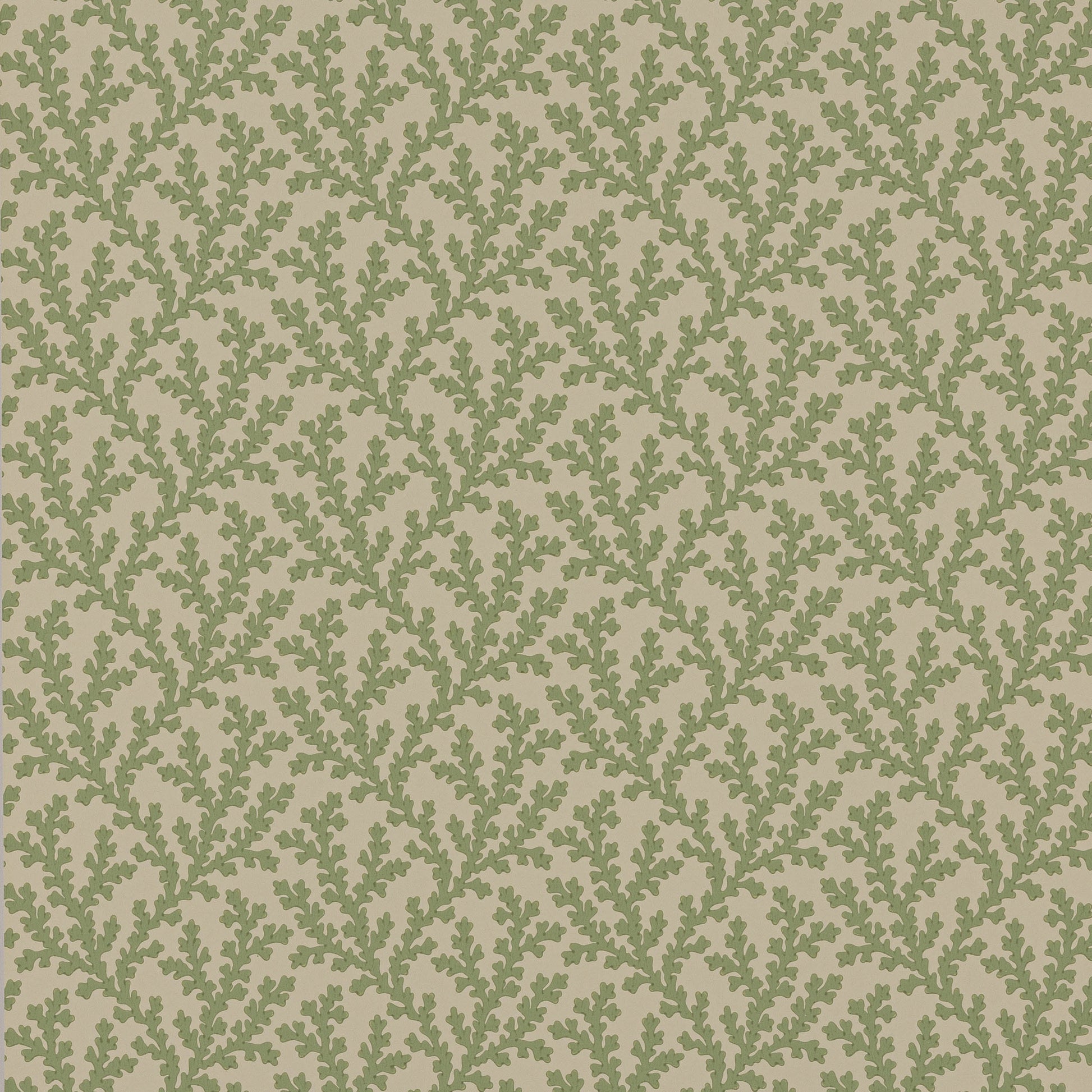 W7020-01 - Sea Coral Wallpaper - Green - Colefax & Fowler