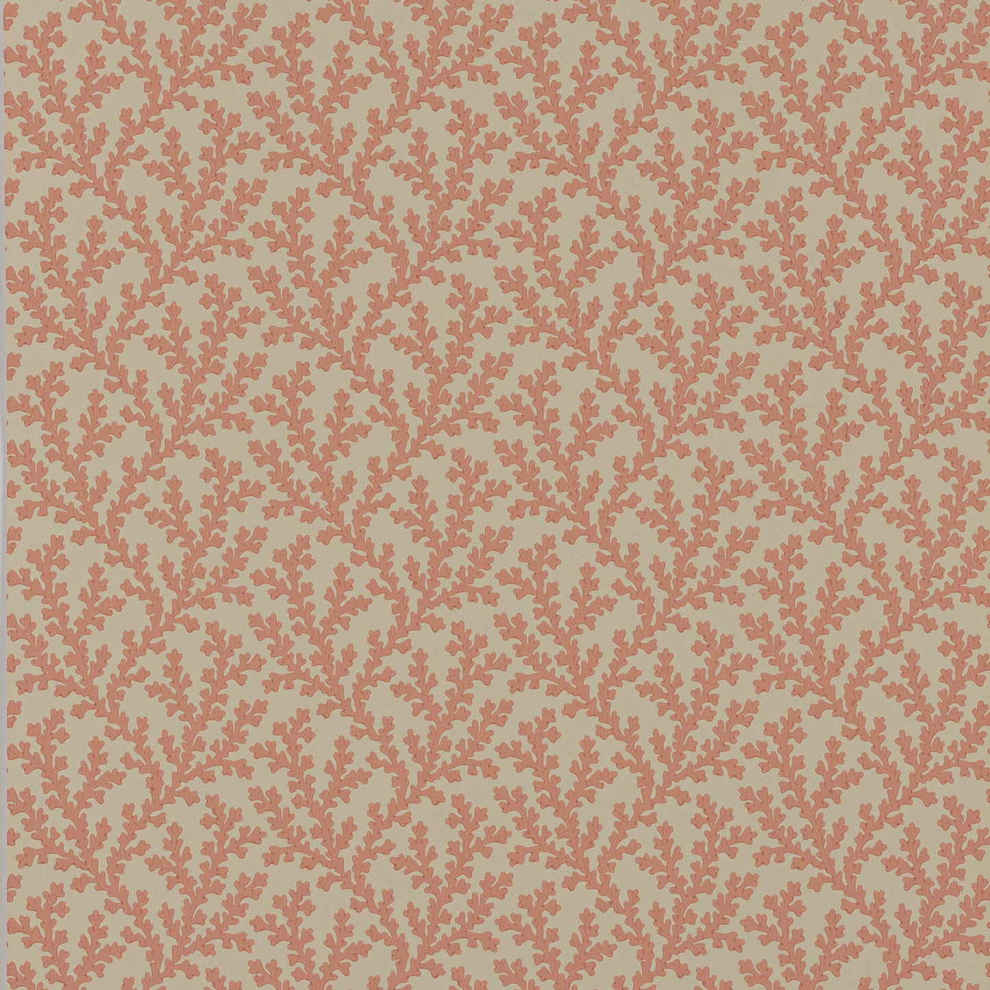 W7020-05 - Sea Coral Wallpaper - Red - Colefax & Fowler