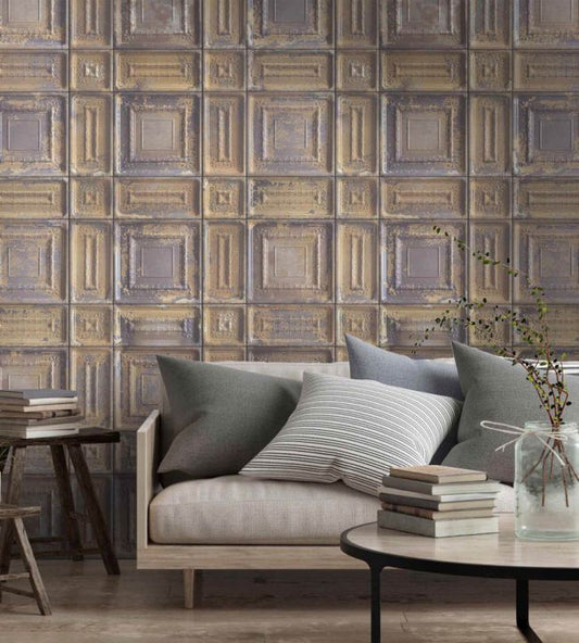 WM-044R - Delancey Wallpaper - Tabacco - Woodchip & Magnolia
