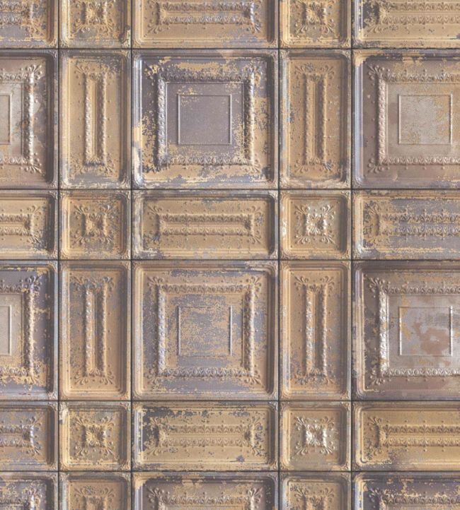 WM-044R - Delancey Wallpaper - Tabacco - Woodchip & Magnolia
