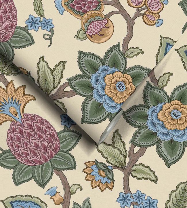WM-367-05R - Doris Jacobean Wallpaper - Apple - Woodchip & Magnolia
