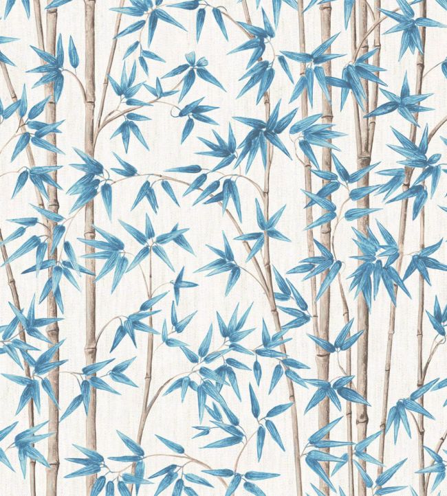 WM-397-01R - Bamboozle Wallpaper - Cornflower - Woodchip & Magnolia
