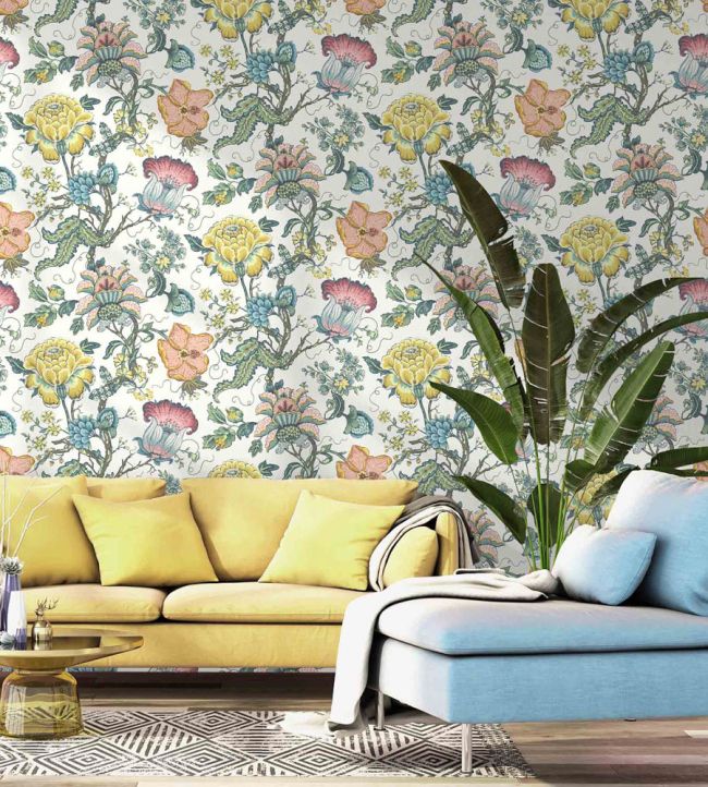 WM-408-01R - Arcadia Wallpaper - Sherbet - Woodchip & Magnolia
