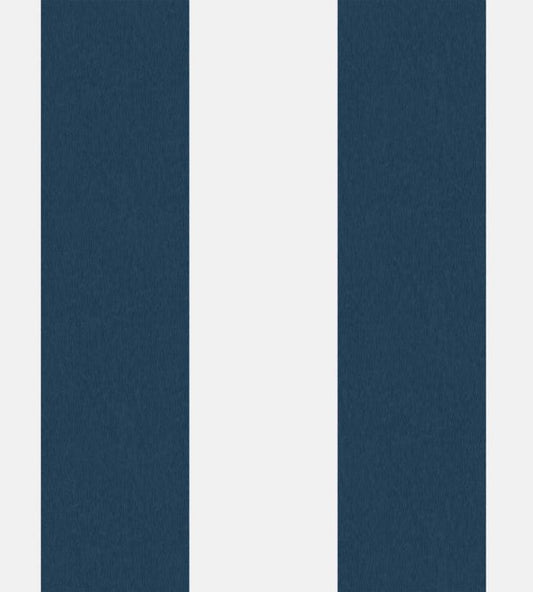 WM-413-01R - Awning Stripe Wallpaper - Navy White - Woodchip & Magnolia
