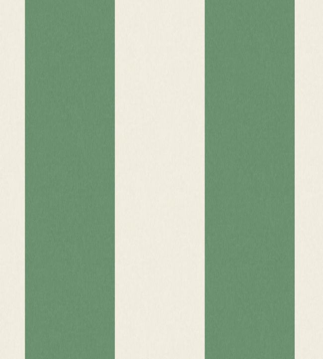 WM-413-02R - Awning Stripe Wallpaper - Green Magnolia - Woodchip & Magnolia
