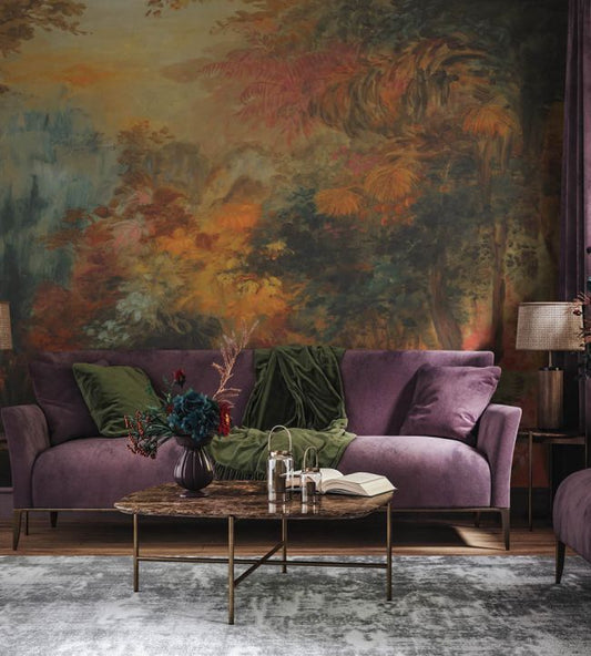 WM-418-01RM - Almanac Wallpaper -  Mural - Autumn - Woodchip & Magnolia
