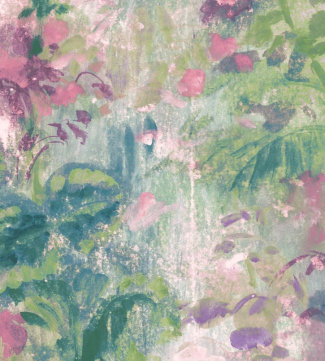 WM-429-02RM - Aquarelle Wallpaper -  Mural - Blossom Pink - Woodchip & Magnolia
