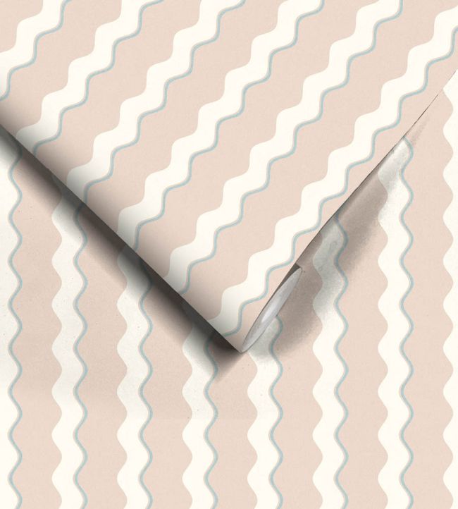WM-462-01R - Cari Wave Wallpaper - Sand - Woodchip & Magnolia
