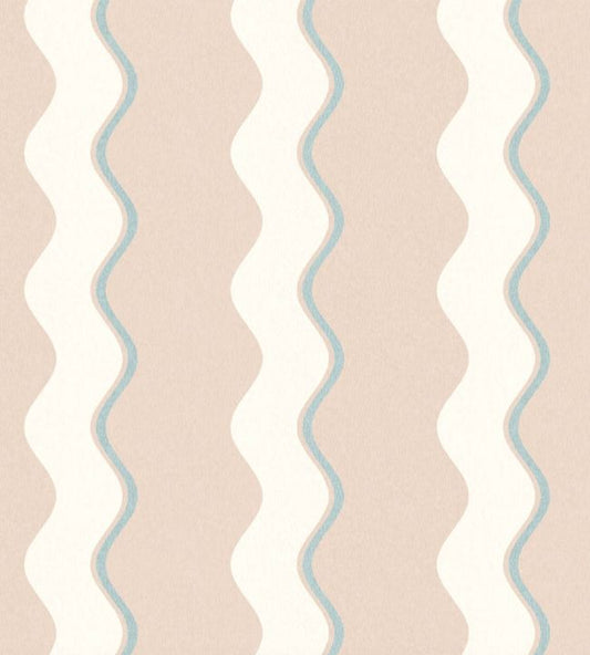 WM-462-01R - Cari Wave Wallpaper - Sand - Woodchip & Magnolia
