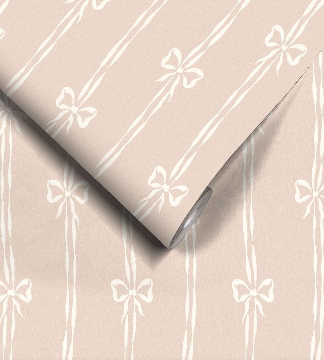 WM-481-06R - Bow Peep Wallpaper - Plaster Pink - Woodchip & Magnolia

