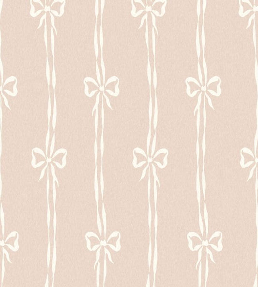 WM-481-06R - Bow Peep Wallpaper - Plaster Pink - Woodchip & Magnolia
