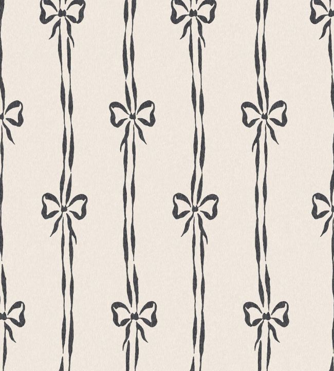 WM-481-09R - Bow Peep Wallpaper - Charcoal - Woodchip & Magnolia
