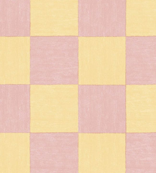 WM-486-01 - Battenberg Wallpaper - Sugar Pink - Woodchip & Magnolia
