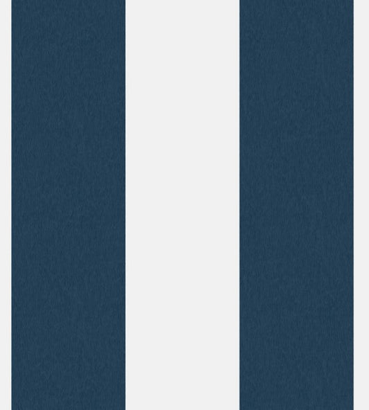 WMF-413-01LD - Awning Stripe Fabric - Navy White - Woodchip & Magnolia

