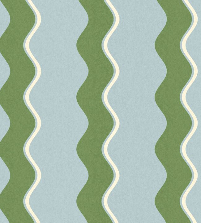 WMF-462-04LD - Cari Wave Fabric - Pacific Blue - Woodchip & Magnolia
