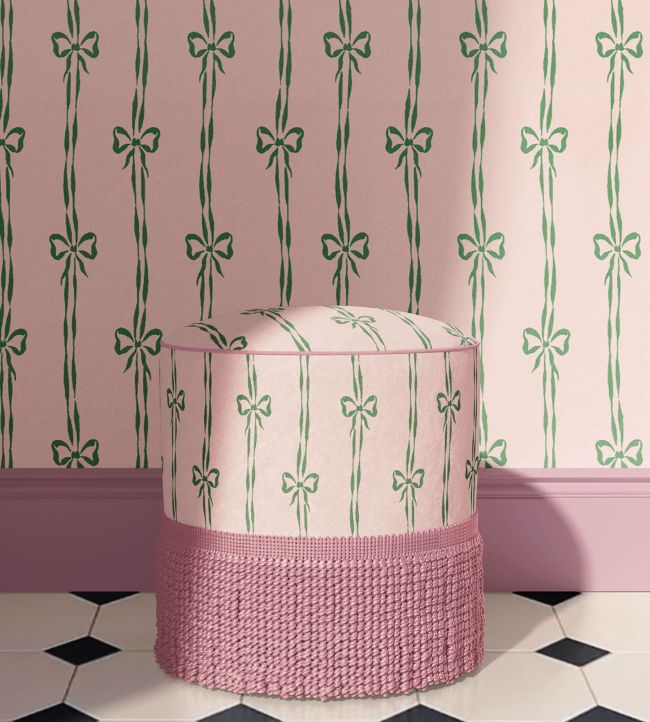 WMF-481-05LD - Bow Peep Fabric - Pink Apple - Woodchip & Magnolia
