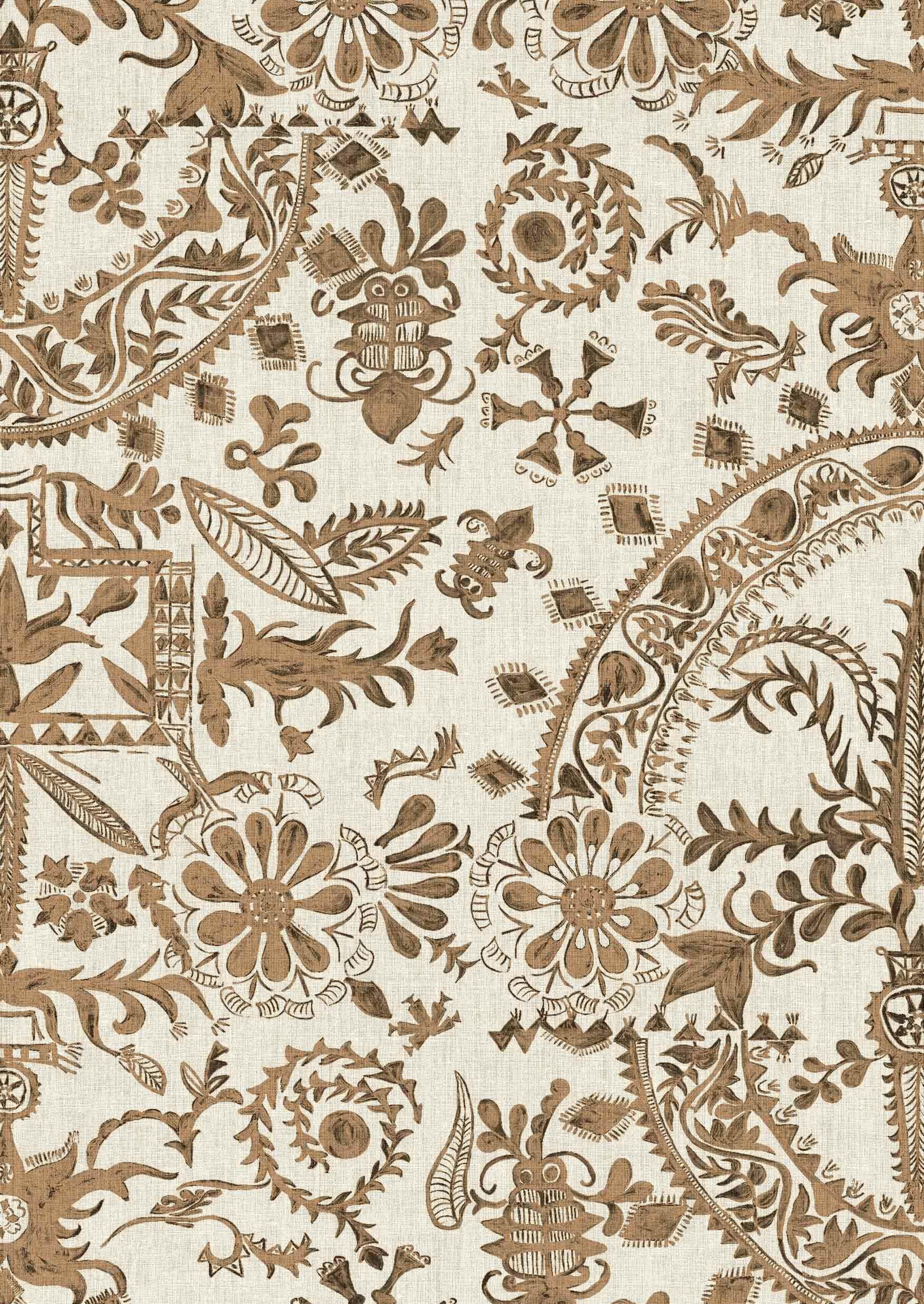 Womad Lg 50 Wallpaper - Henna - Lewis & Wood