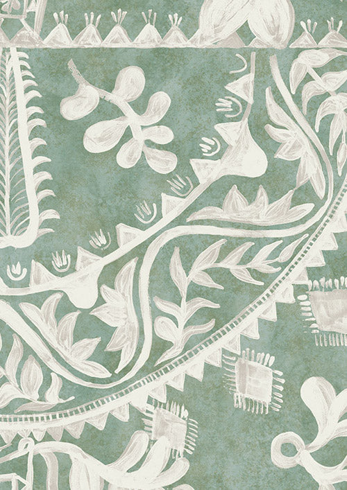Womad Wallpaper - Sagebrush - Lewis & Wood