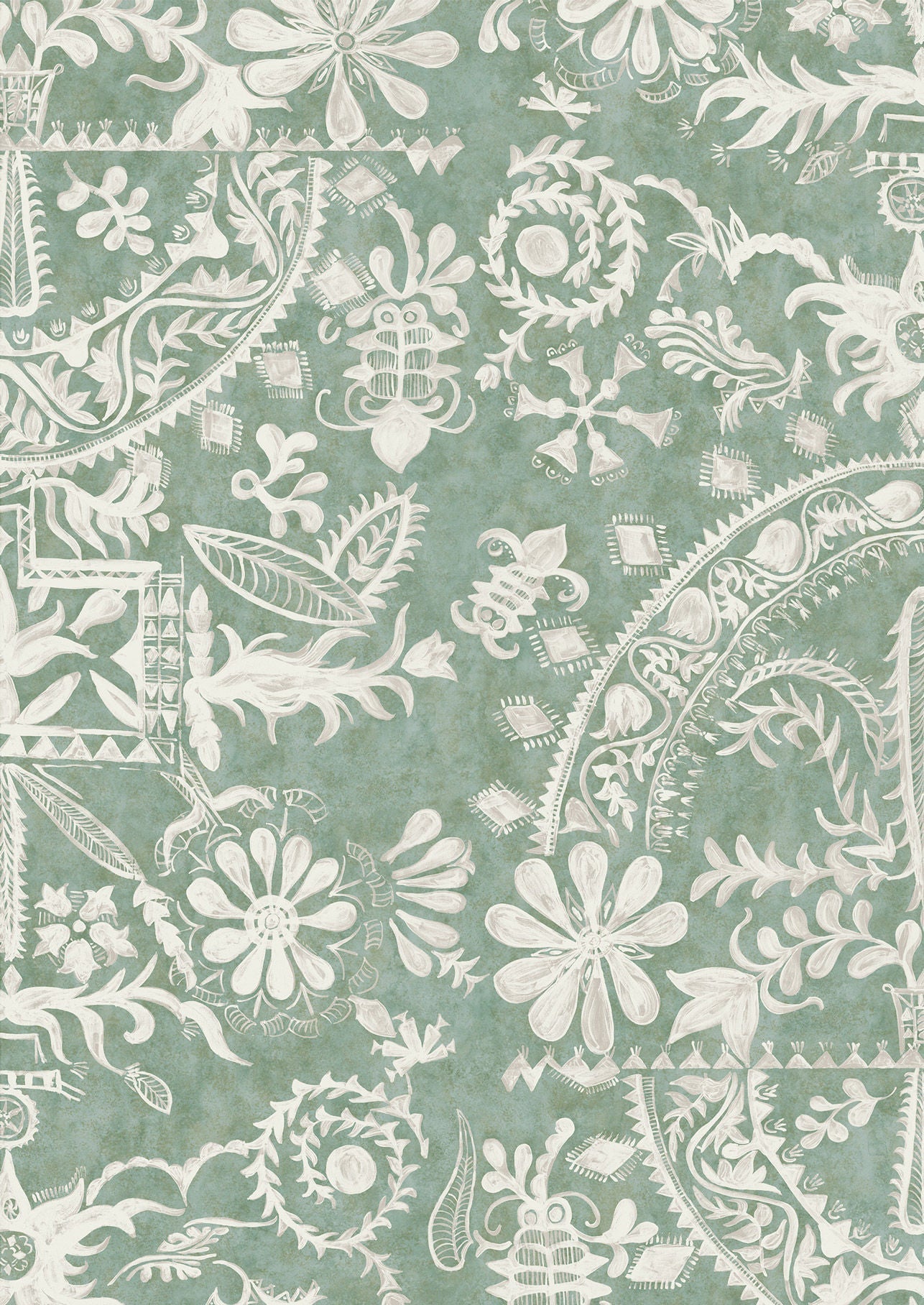 Womad Wallpaper - Sagebrush - Lewis & Wood