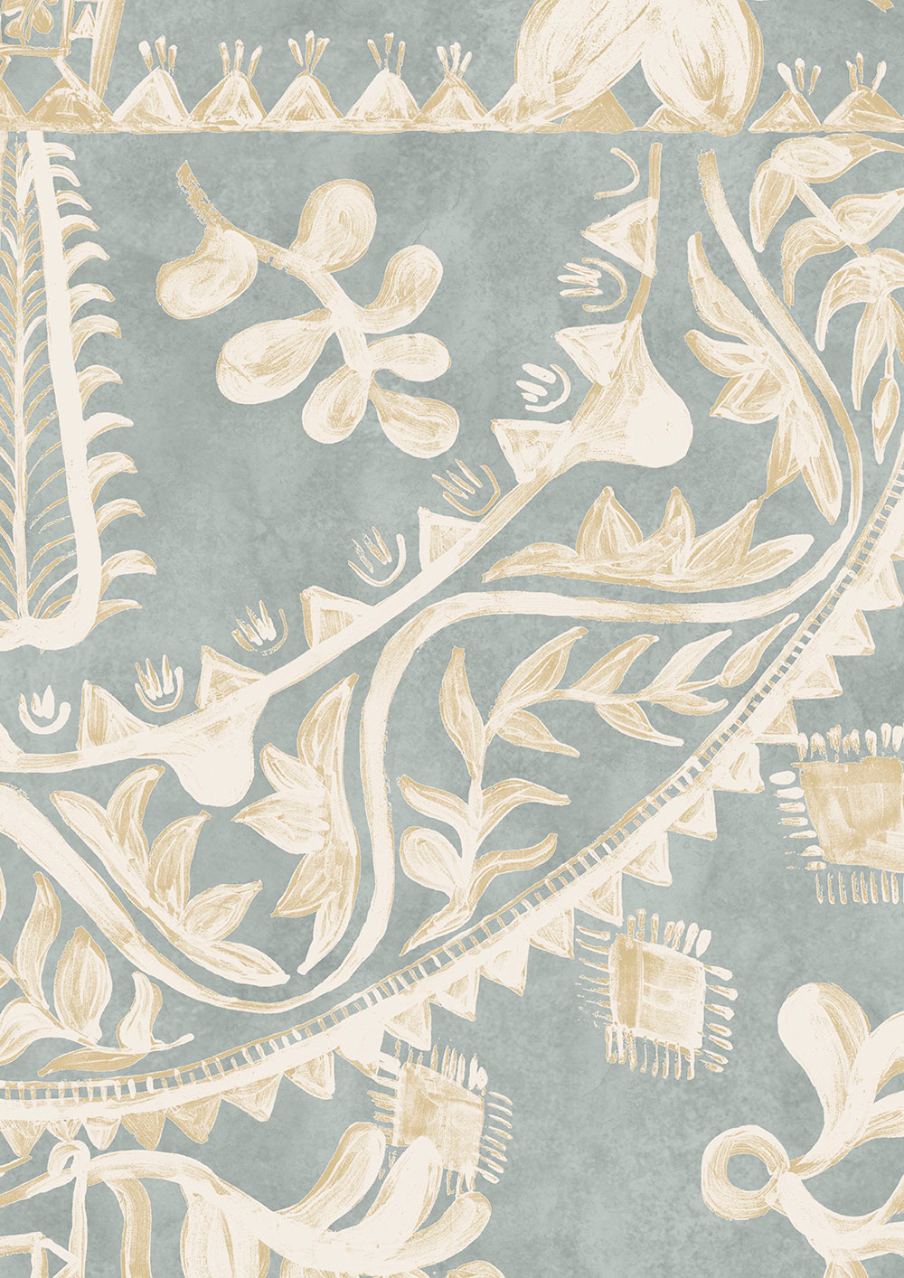 Womad Wallpaper - Stream - Lewis & Wood