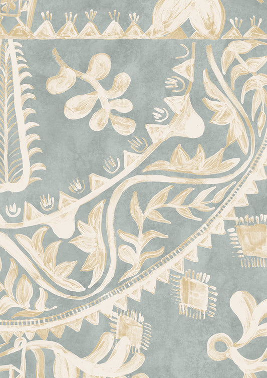 Womad Wallpaper - Stream - Lewis & Wood