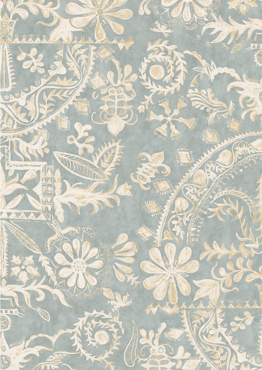 Womad Wallpaper - Stream - Lewis & Wood
