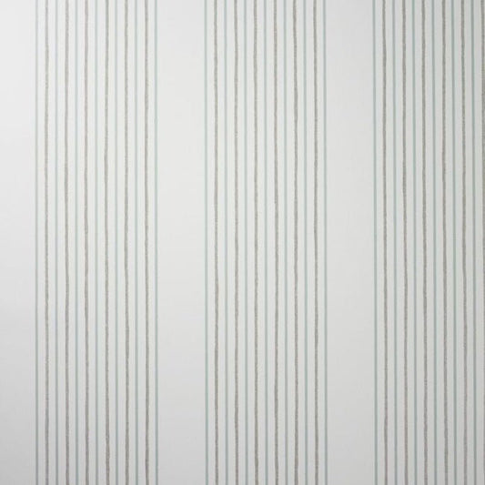 Abbotsford Wallpaper - Ivory/Aqua/Taupe - Nina Campbell - NCW4123-01 - Premier Wallcovering