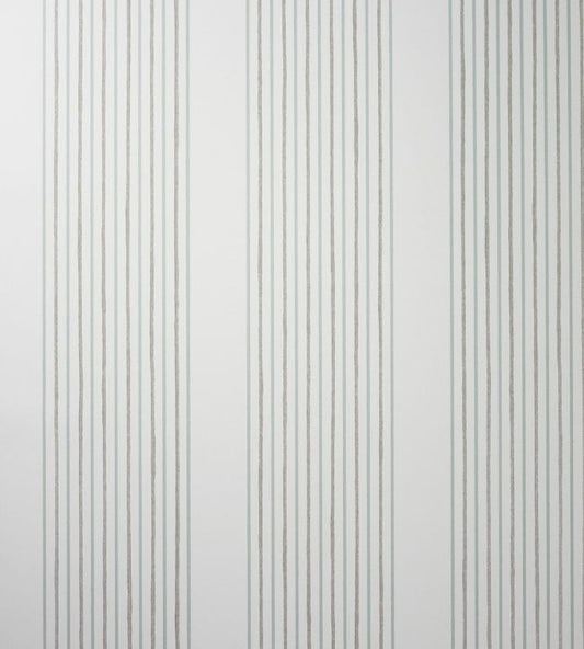 Abbotsford Wallpaper - Ivory/Aqua/Taupe - Nina Campbell - NCW4123 - 01 - Premier Wallcovering