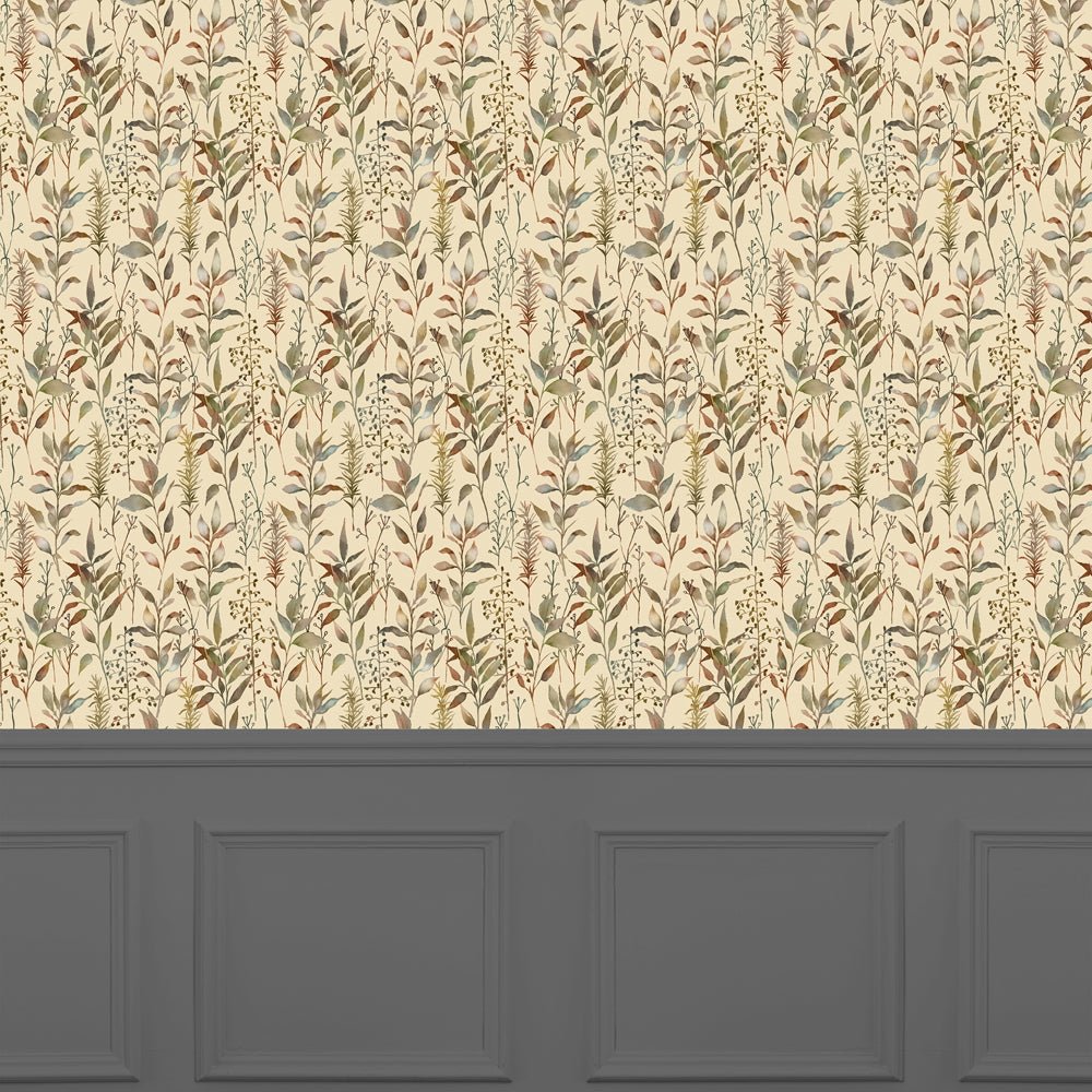 Aberduna Wallpaper - Mulberry - Voyage Maison - ABERDUN/WPO/MUL - Premier Wallcovering