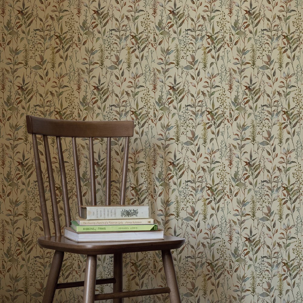 Aberduna Wallpaper - Mulberry - Voyage Maison - ABERDUN/WPO/MUL - Premier Wallcovering