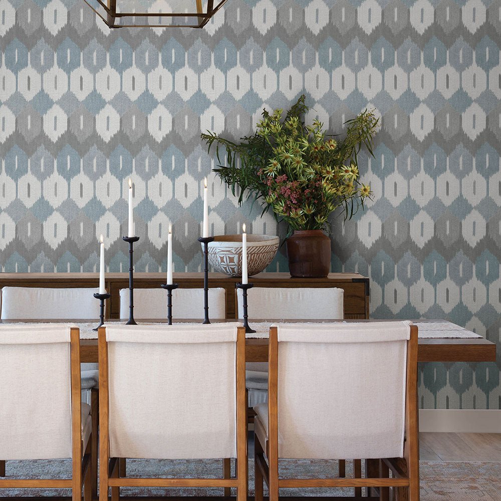 Abilene Wallpaper - Blue/gray - A Street Prints - FD27407 - Premier Wallcovering