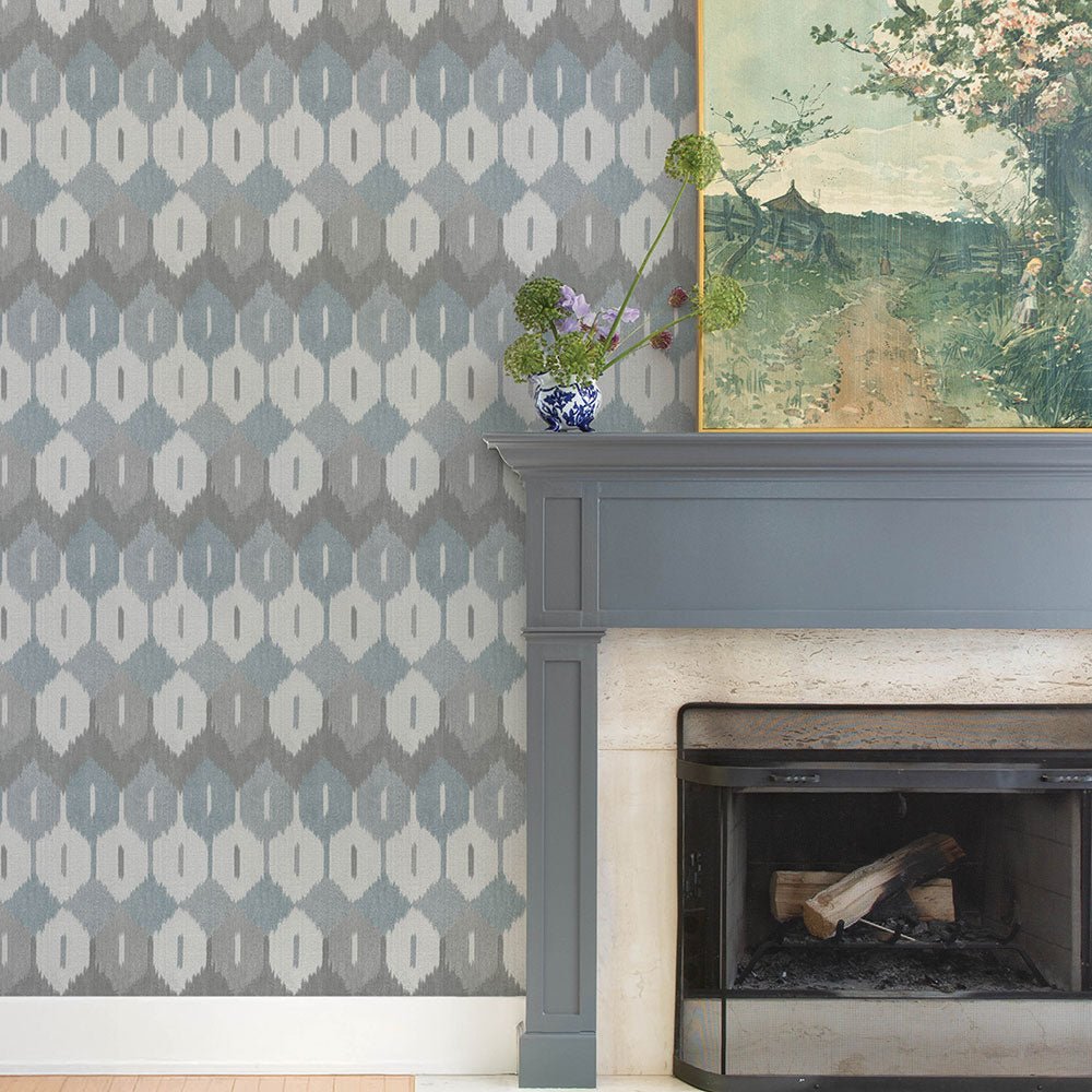 Abilene Wallpaper - Blue/gray - A Street Prints - FD27407 - Premier Wallcovering