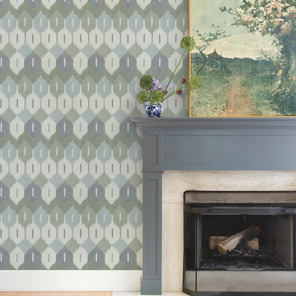Abilene Wallpaper - Green/Blue - A Street Prints - FD27406 - Premier Wallcovering