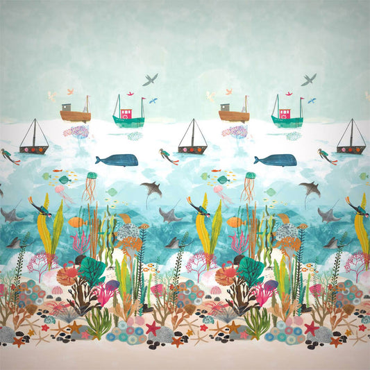 Above and Below Wallpaper - Marine Life - HLTF112648 - Harlequin - Premier Wallcovering