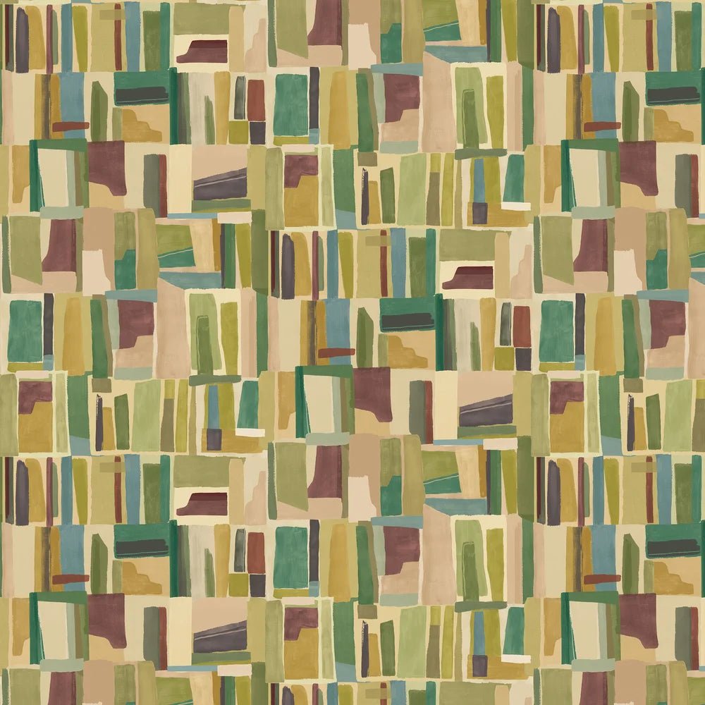 Abstract Cubes Wallpaper - Tawny Forest - Ohpopsi - FRA50126W - Premier Wallcovering
