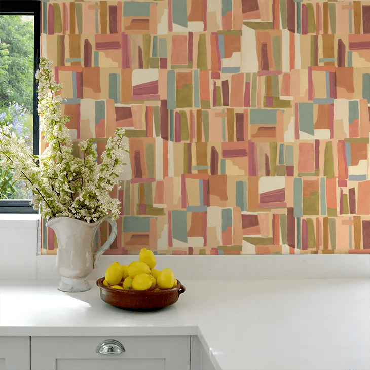 Abstract Cubes Wallpaper - Marmalade Riot - Ohpopsi - FRA50127W - Premier Wallcovering