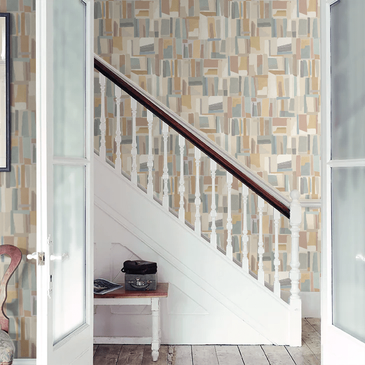 Abstract Cubes Wallpaper - Smoky Haze - Ohpopsi - FRA50124W - Premier Wallcovering