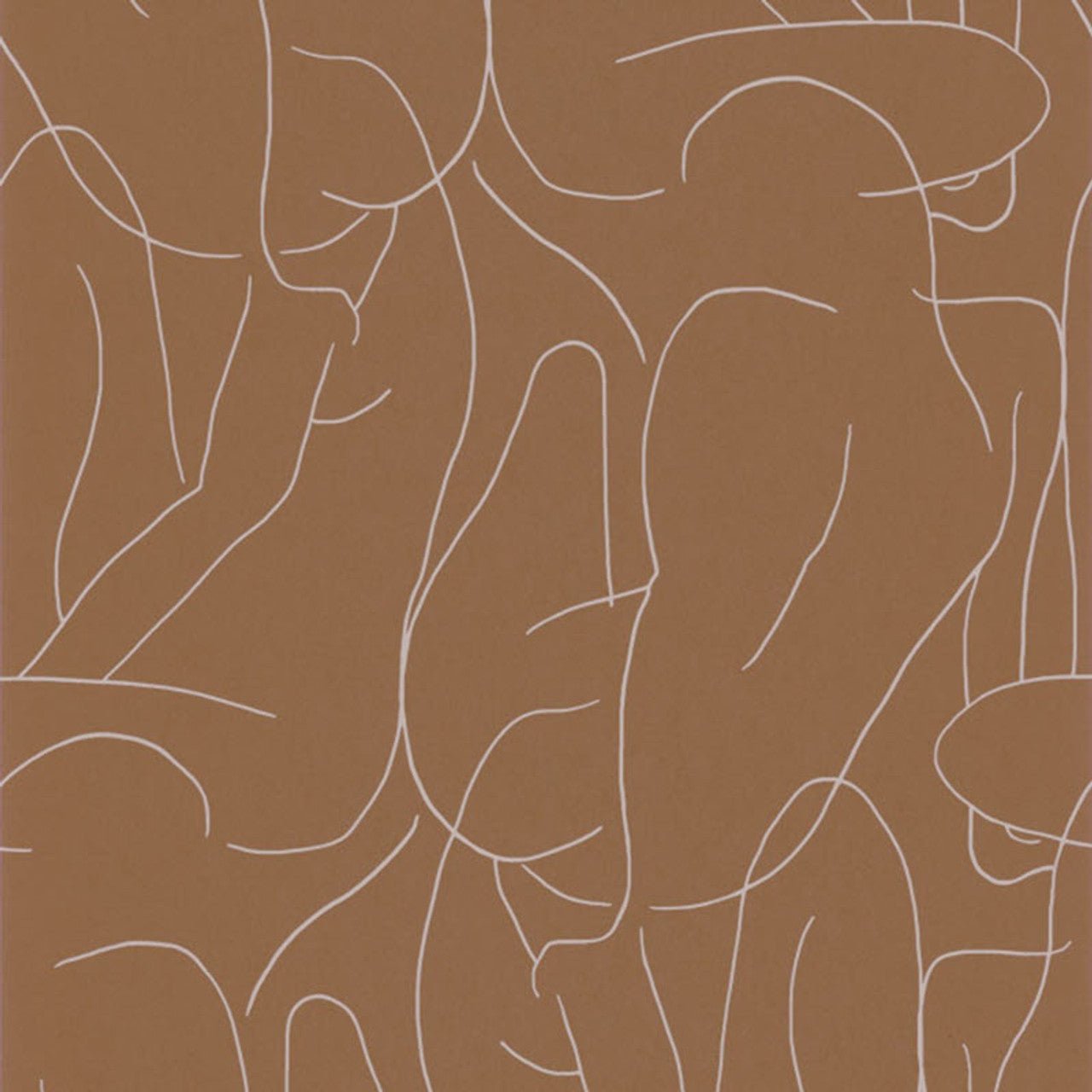 Academie Gallery Wallpaper - Terracotta - Casadeco - 86108307 - Premier Wallcovering