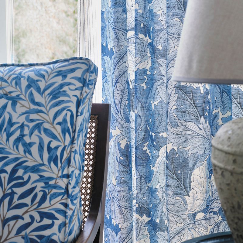 Acanthus Fabric - Woad - Morris & Co - 226897 - Premier Wallcovering