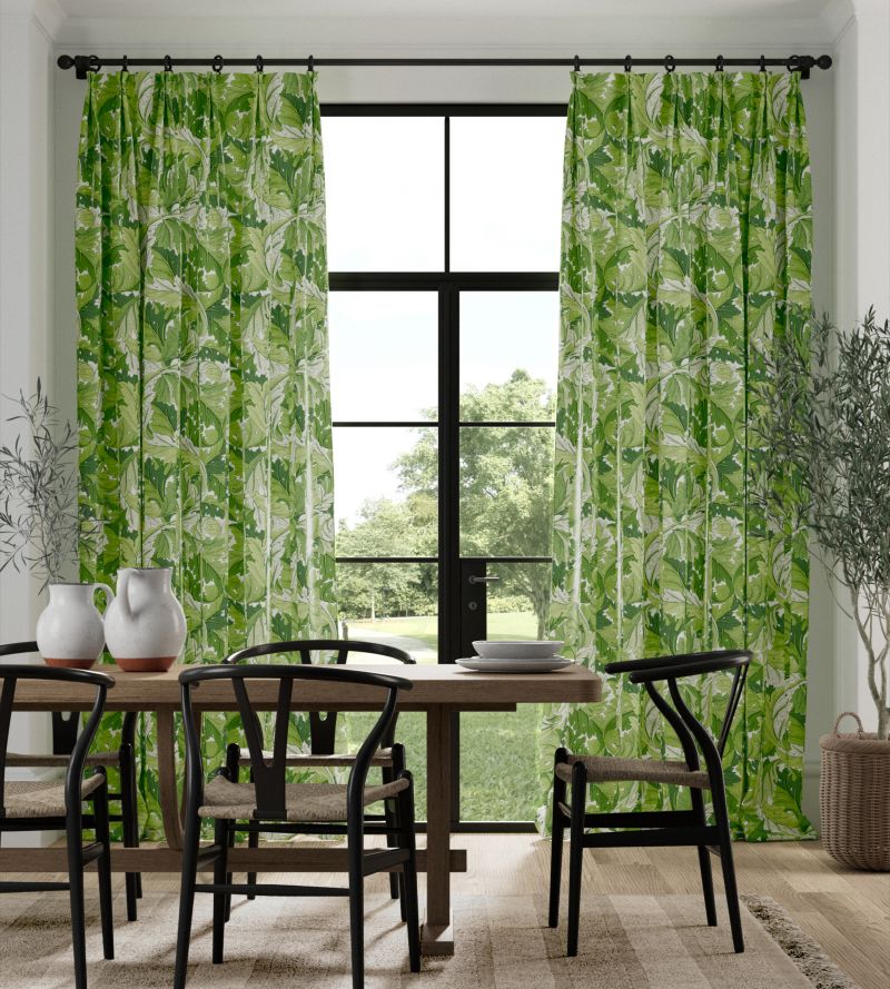 Acanthus Fabric - Leaf Green - Morris & Co - 226896 - Premier Wallcovering