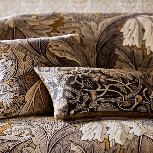 Acanthus Velvet Fabric - Charcoal/Grey - Morris & Co - 226399 - Premier Wallcovering