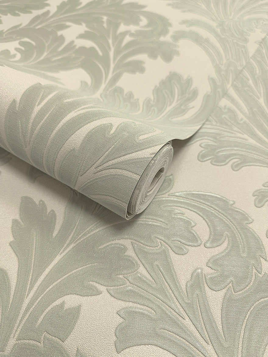 Acanthus Wallpaper - Sage/Cream - Holden Décor - 36430 - Premier Wallcovering