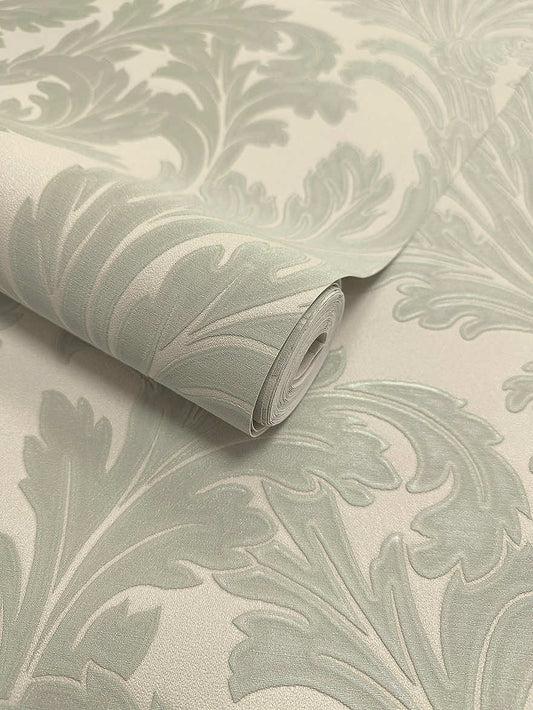 Acanthus Wallpaper - Sage/Cream - Holden Décor - 36430 - Premier Wallcovering