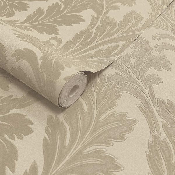 Acanthus Wallpaper - Taupe - Holden Décor - 36432 - Premier Wallcovering