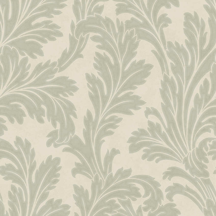 Acanthus Wallpaper - Sage/Cream - Holden Décor - 36430 - Premier Wallcovering