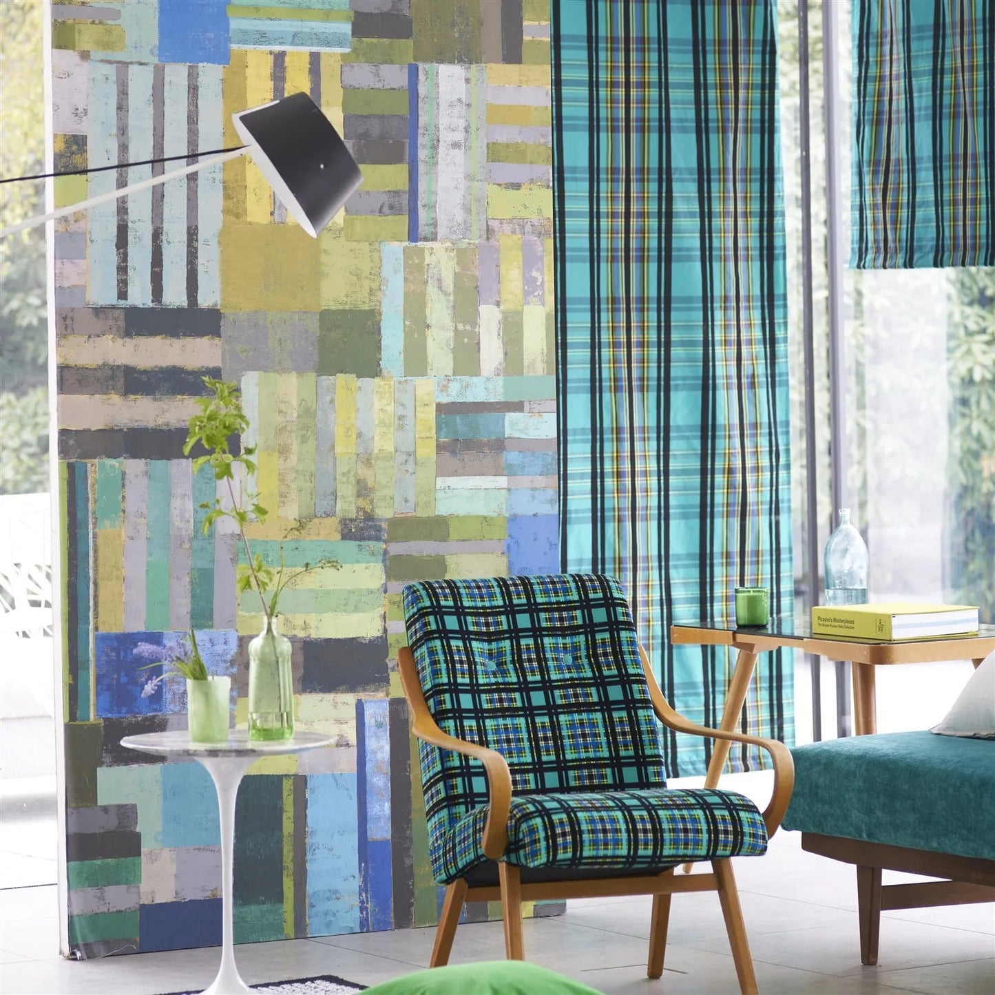 Achara Wallpaper - Azure - PDG1140/03 - Designers Guild - Premier Wallcovering