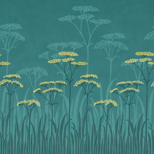 Achillea Wallpaper Mural - Aurora - Little Greene - 0245ACAUROR - Premier Wallcovering