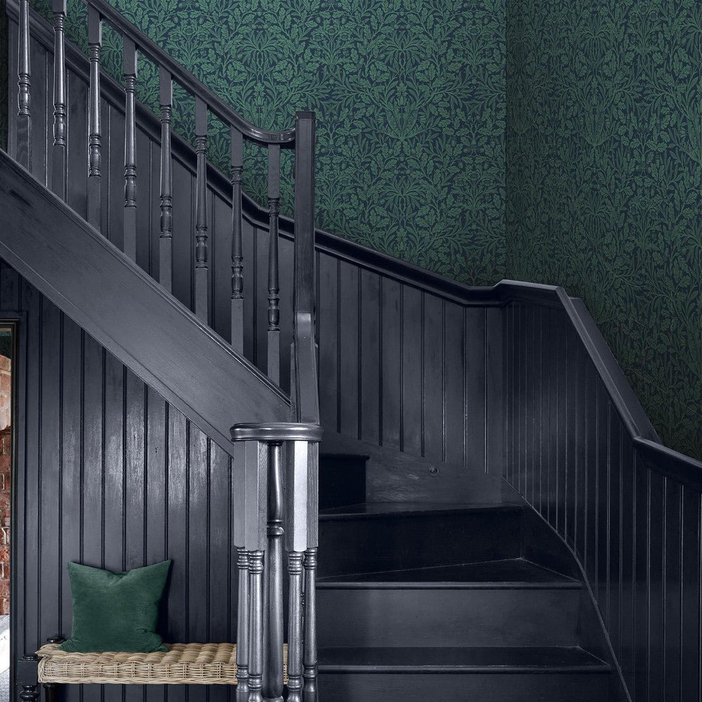 Acorn Wallpaper - Heritage Blue - 140489 - William Morris - Premier Wallcovering