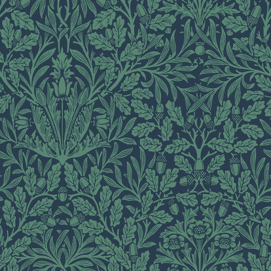 Acorn Wallpaper - Heritage Blue - 140489 - William Morris - Premier Wallcovering