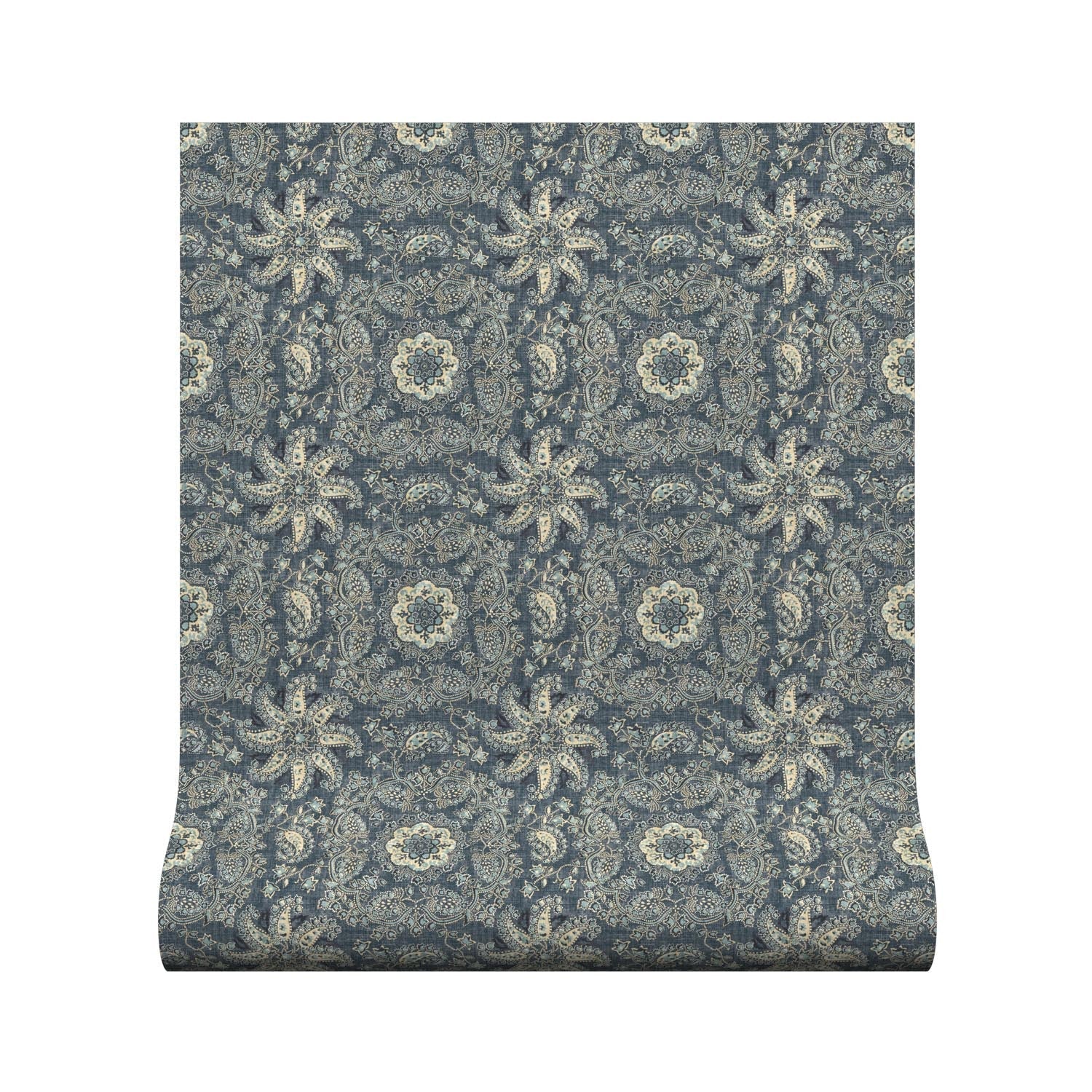 Adaline Wallpaper - Indigo - Warner House - Premier Wallcovering